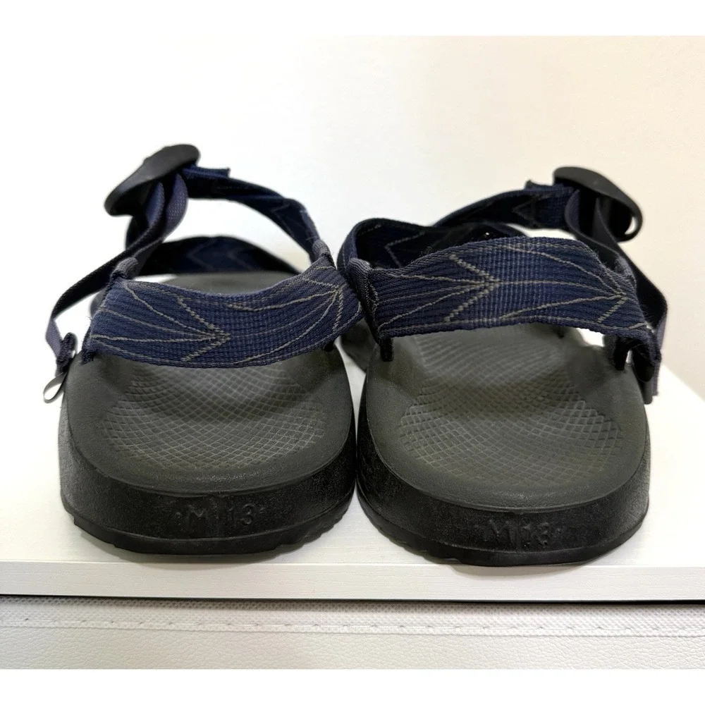 Chaco Z/Cloud Men's Banded Sandals Size 13 Blue Straps Hiking Camping Adjustable